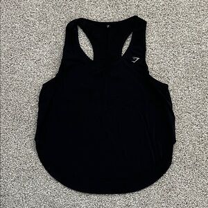 Gymshark Black Mesh Racerback Tank Size S/M